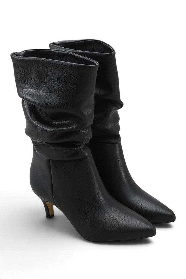 Iblantha Women's Pointed Heeled Short Boots 001
