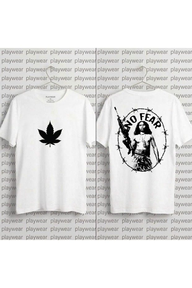 No-Fear-Tisort-2 Printed 100% Cotton Crew Neck T-Shirt