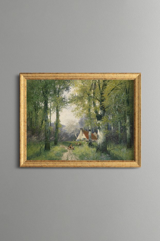 Spring - Vintage Patterned Painting - Thin Model