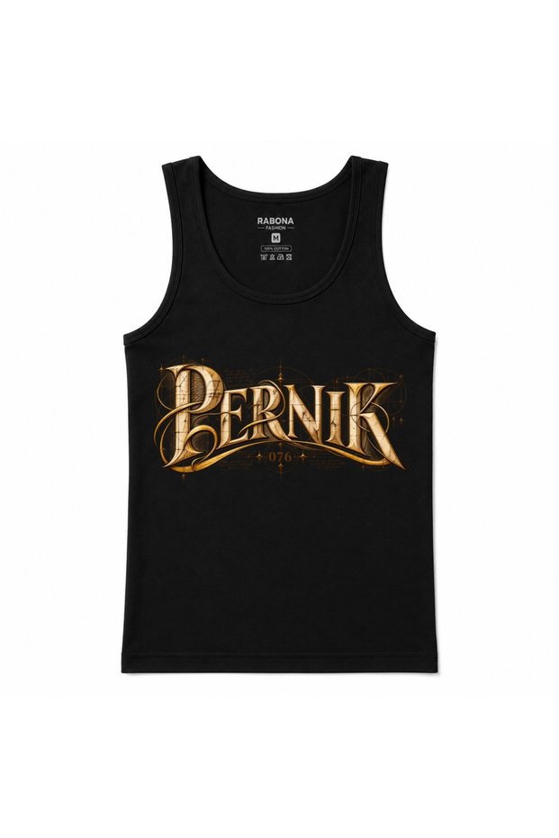 Pernik Gothic Typography Tank Top