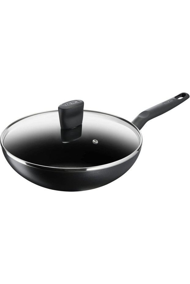 Frying Pan | G6 Super Cook Wokpan 28 + Lid | Non Stick With Thermo Signal | Black | Aluminium | 2 Years | B4591684