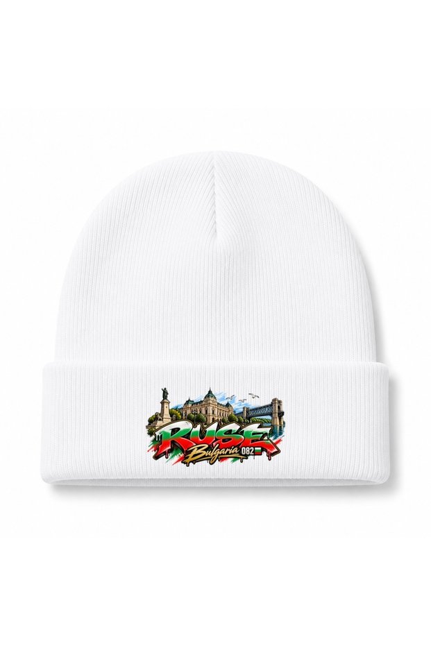 Ruse Urban Heritage 082 – Bulgarian Landmark Graffiti Graphic Beanie