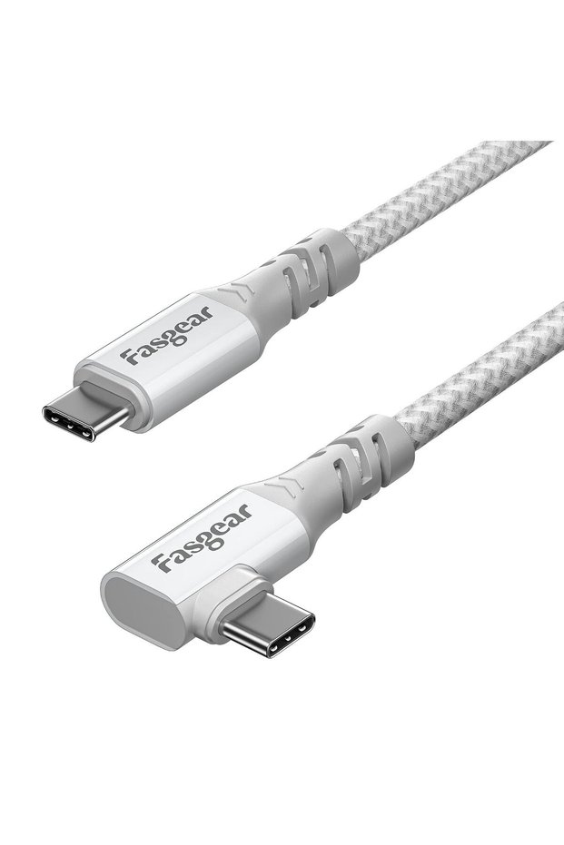 كابل USB C إلى USB C، فائق السرعة 20 جيجابت في الثانية، USB 3.2 الجيل الثاني (10 أقدام، رمادي)