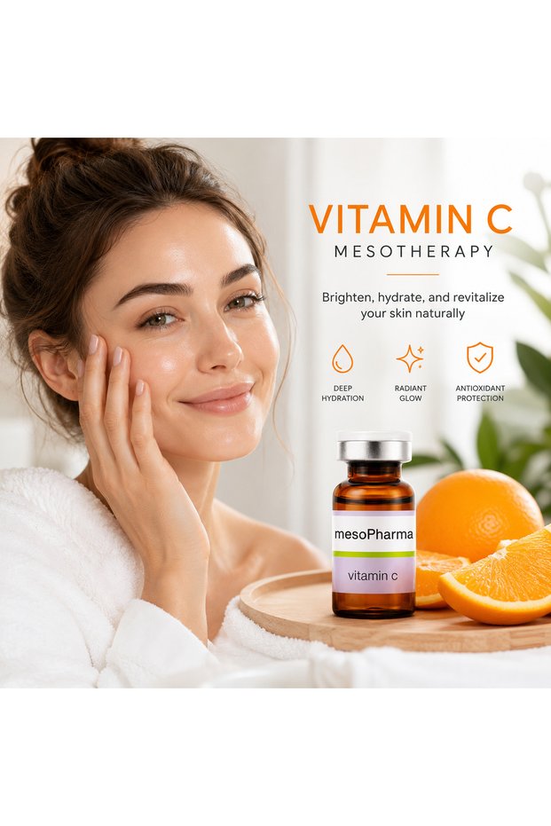 Vitamin C Mesotherapy – Professional Vitamin C Skin Care Solution for Radiance, Hydration & Even Skin Tone – Antioxidant Facial Care