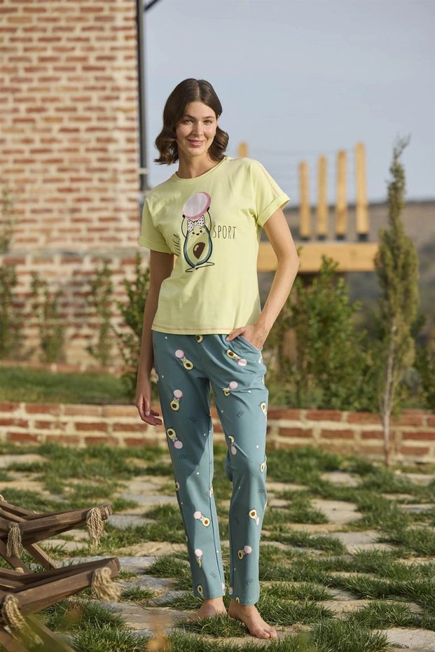 Patterned and Printed Yoga Sport Pajama Set