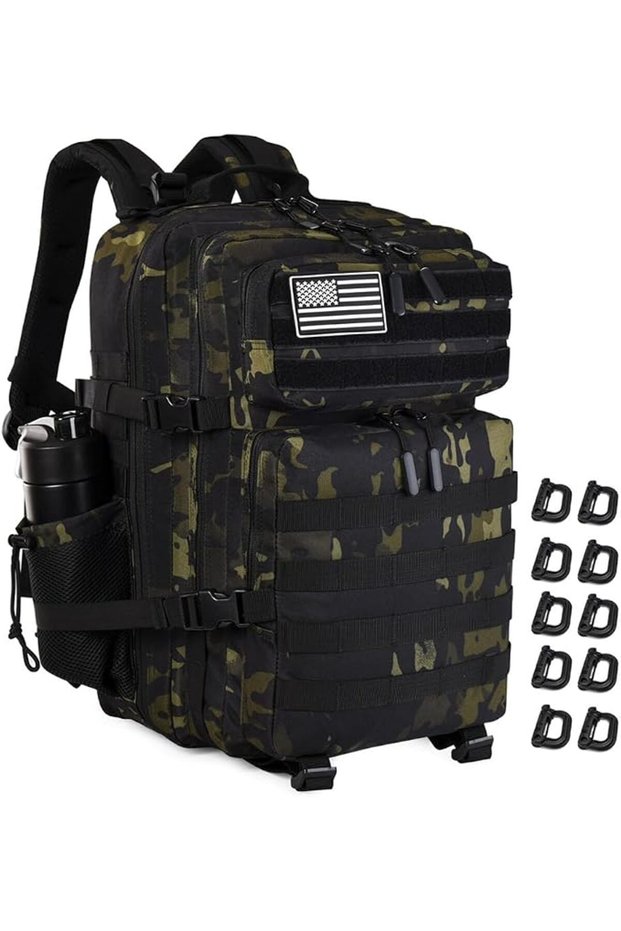 Black Tactical Backpack, Military Backpack, Molle Backpack