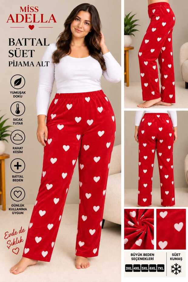 Women's Oversized Winter Pajamas Soft Stretchy Fabric Suede Pajamas