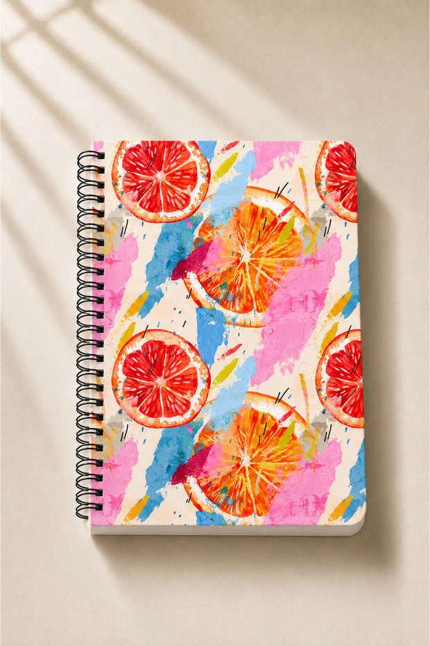 Checkered Notebook L 110 Gr. Extra Thick Cream Paper L 45 Sheets 90 Pages L A5 School Notebook