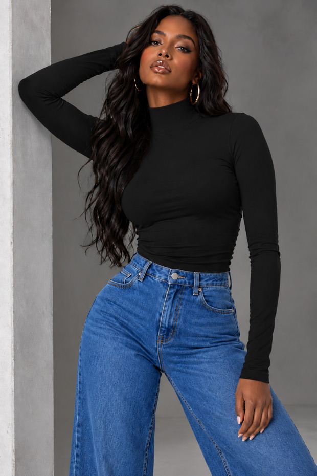 Women's Half Turtleneck 100% Cotton Body & Underwear