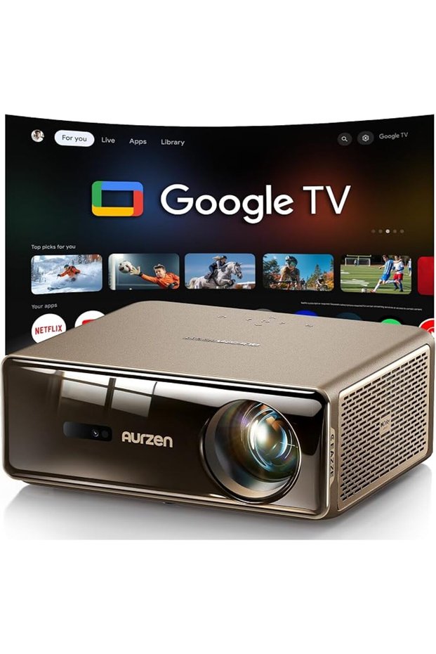 جهاز عرض ذكي EAZZE D1 MAX محدث يدعم Google TV بدقة 4K