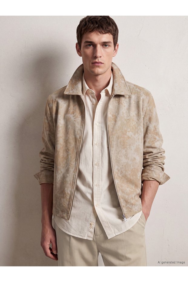 Sparkling Choices from Shining Store Standard Fit Embroidered Men's Jacket