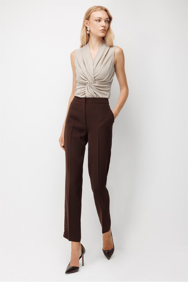 Dar Paça Krep Pantolon-4033