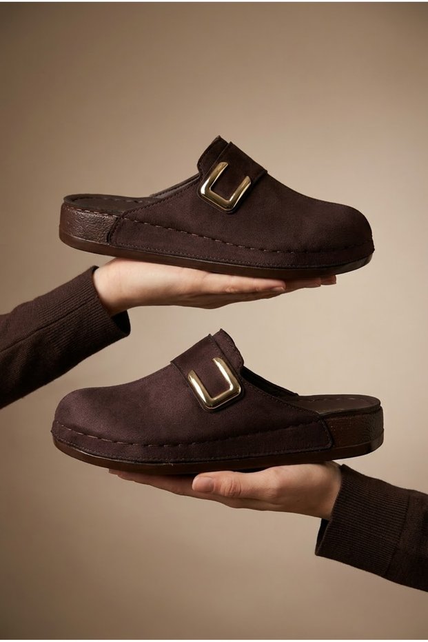 Women'S, Buckle-Strapped, Closed Toe, Stylish Detailing, Comfortable Sole, Daily Home and Outdoor Slippers