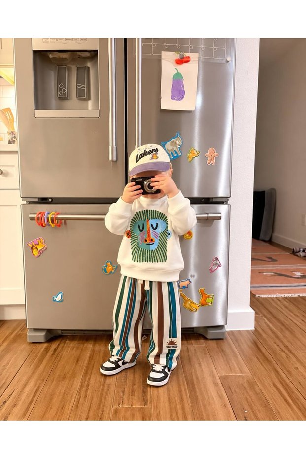 Boy's Ecru Printed 3 Thread Fabric Cotton Underwear Set
