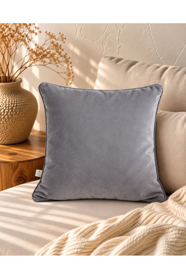 Lusso Gray Kirlent Kilifi (45X45)
