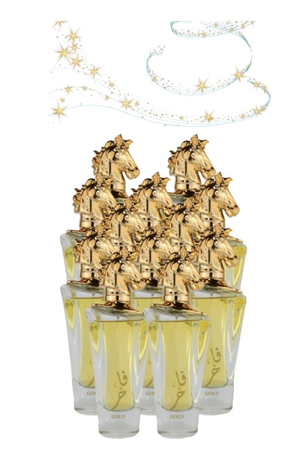 12 قطعة عطر ذهبي 100 مل