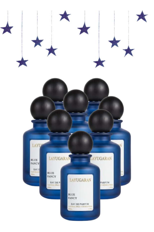 8 قطع عطر فاخر أزرق 100 مل