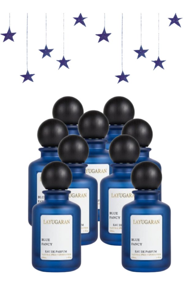 9 قطع عطر فاخر أزرق 100 مل