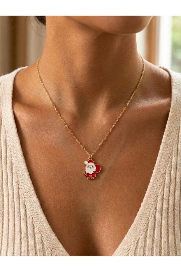 Christmas Father Pendant Christmas Gift Necklace