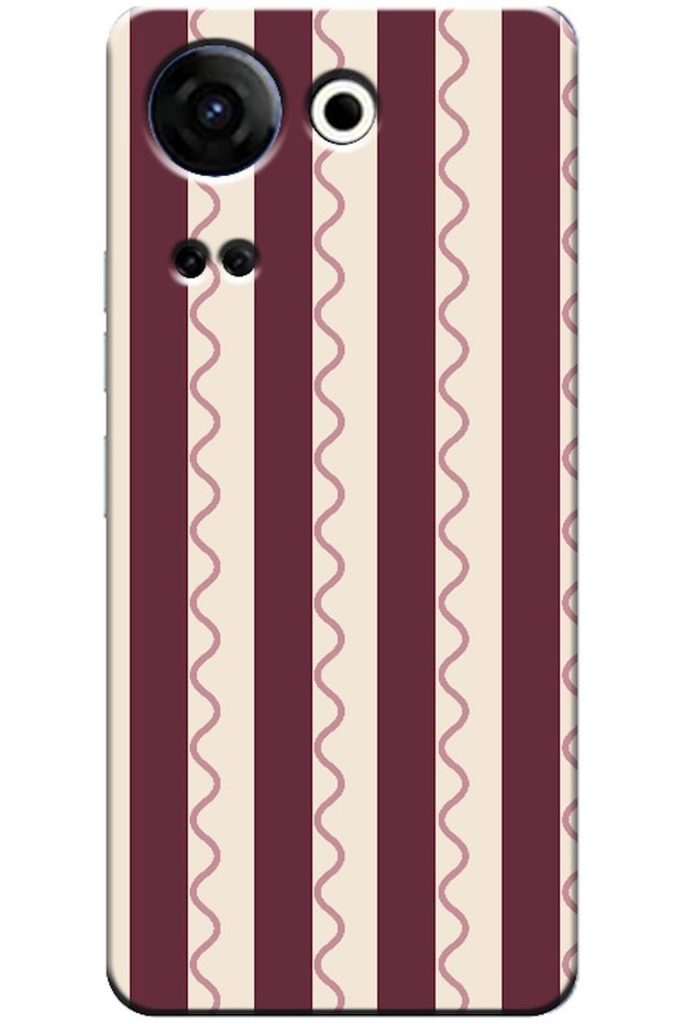 Tecno Camon 20 4g Wave Stripe Burgundy (Burgundy)