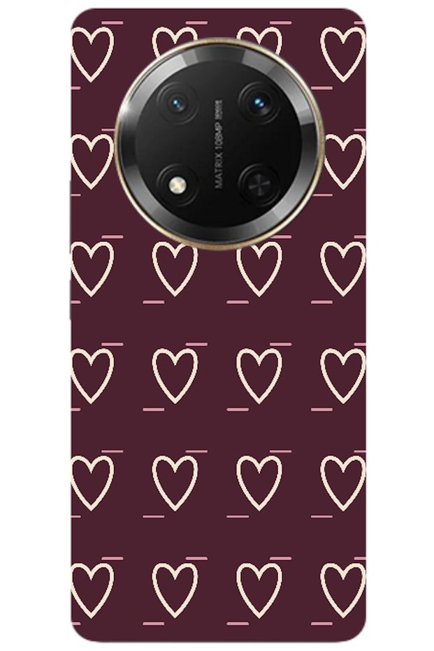 Honor Magic 7 Lite Line Heart Burgundy (Burgundy)