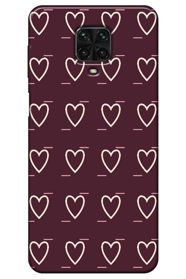 Redmi Note 9 Pro Line Heart Burgundy (Burgundy)