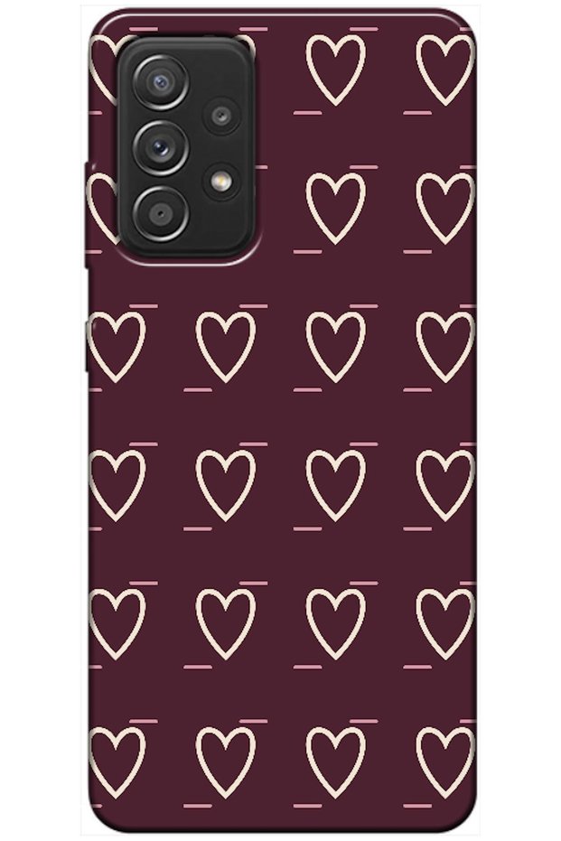 Samsung Galaxy A52 Line Heart Burgundy (Burgundy)