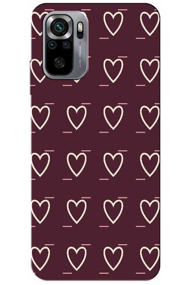 Redmi Note 10S Line Heart Burgundy (Burgundy)