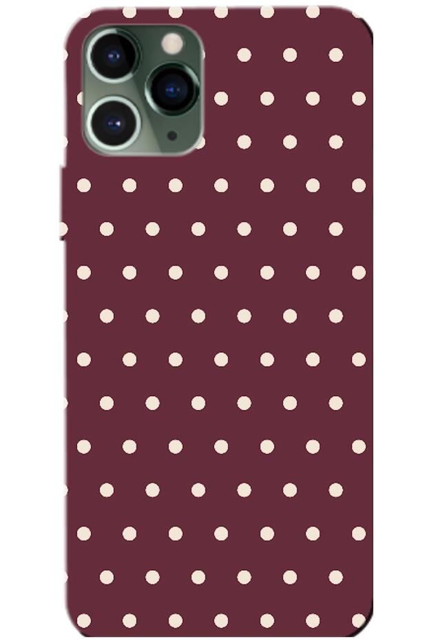 iPhone 11 Pro Max Polka Burgundy (Burgundy)
