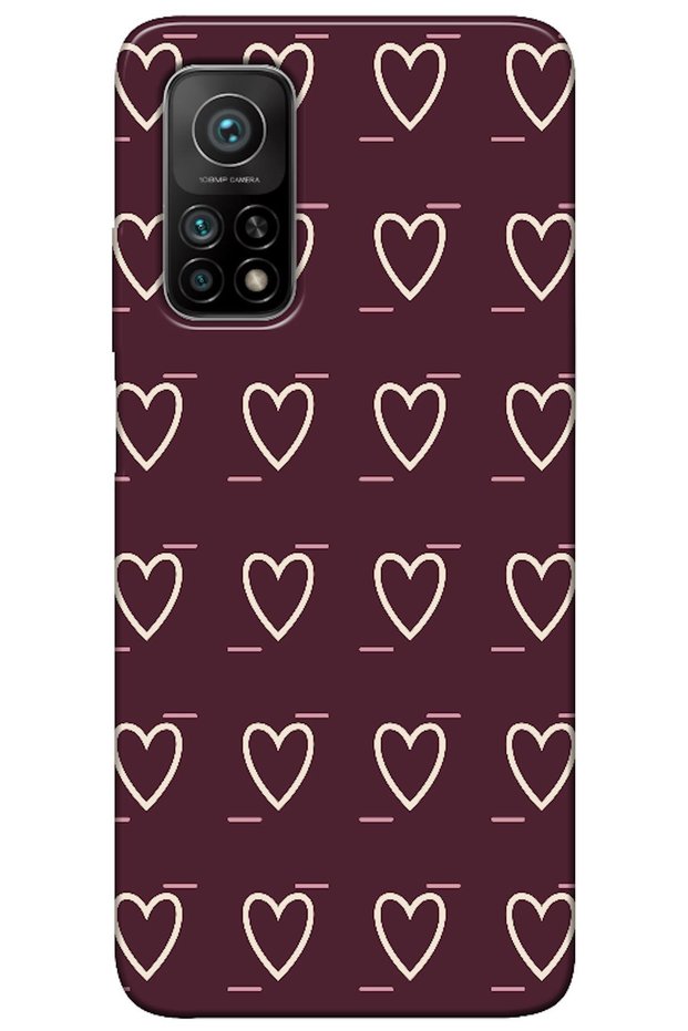 Mi 10t Pro Line Heart Burgundy (Burgundy)