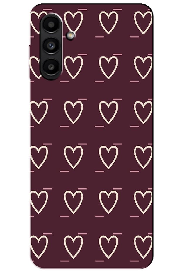 Samsung Galaxy A13 4g Line Heart Burgundy (Burgundy)