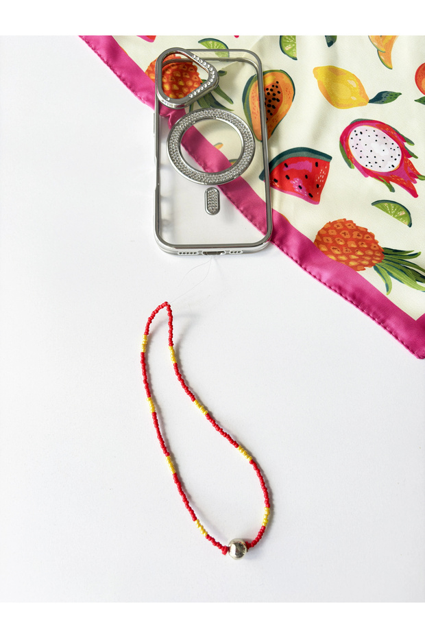 Trendy Beaded Phone Charm - Phone Decoration / Wristlet