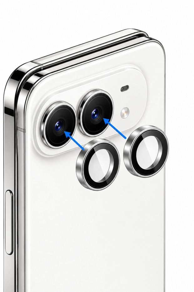واقي عدسة الكاميرا عالي الدقة متوافق مع iPhone 18 Duo، عالي الوضوح ومقاوم للخدوش