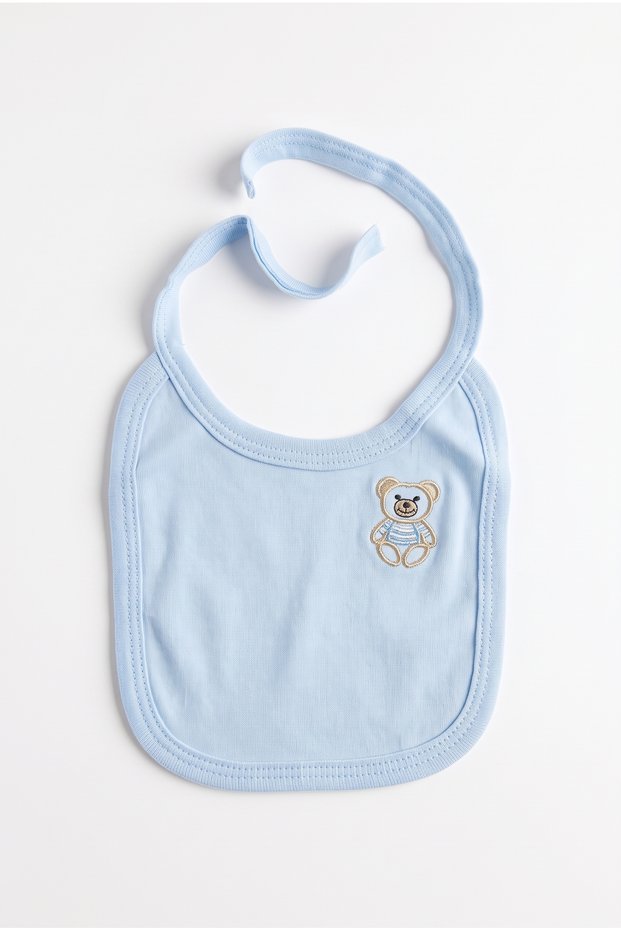 100% Organic Cotton Antiallergic Double Layer Baby Bib 0-6 Months