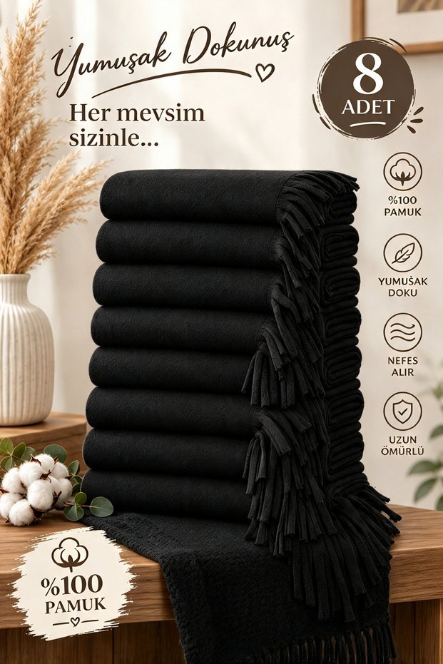 Unisex Winter 8-Piece Cafe Restaurant Shoulder Shawl