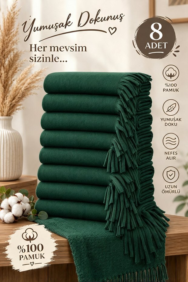 Unisex Winter 8-Piece Cafe Restaurant Shoulder Shawl