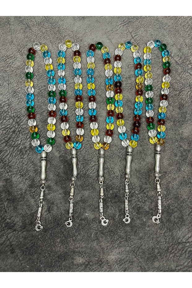 5 Pieces Bonibon Glass Beads Natural Stone High Quality Prayer Beads