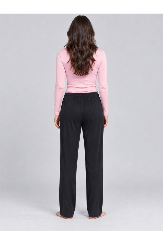 Mv03 Women's Black Long Pajama Bottoms