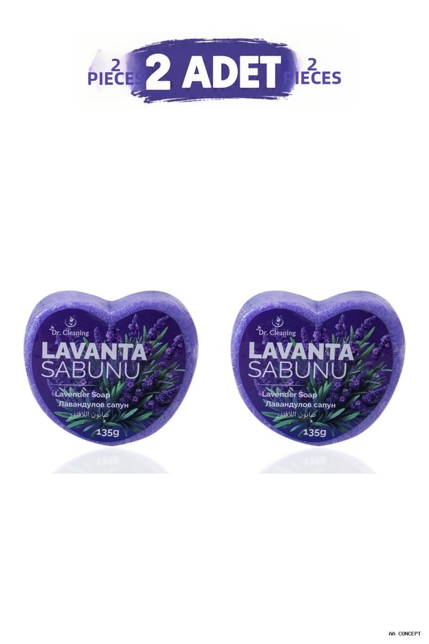 Concepta - Lavender Sponge Soap 135 Gr - 2 Pieces (143621) Set Product