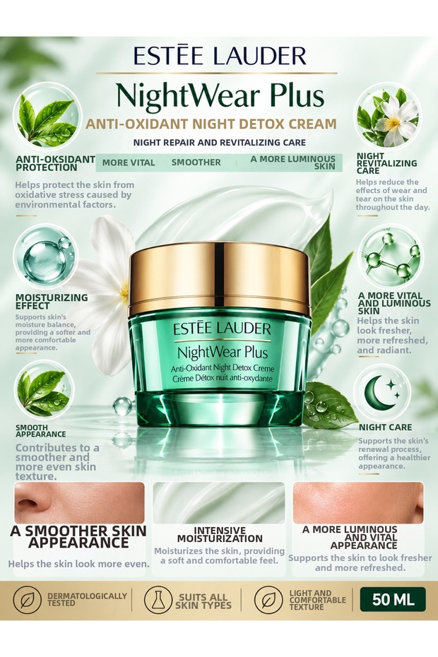 Nightwear Plus 50 ml – Intensive Moisturizing and Antioxidant Night Care Cream