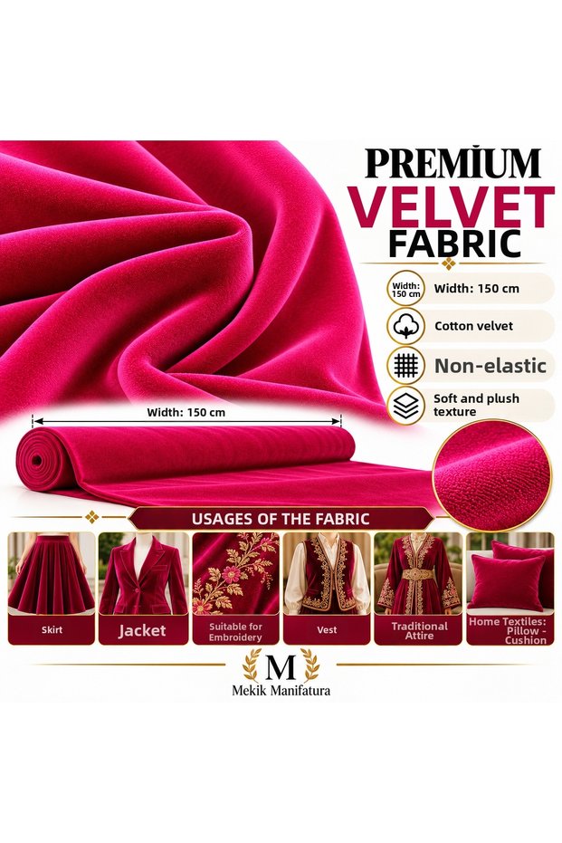 Has Velvet Fabric Without Lycra (Cotton Velvet)