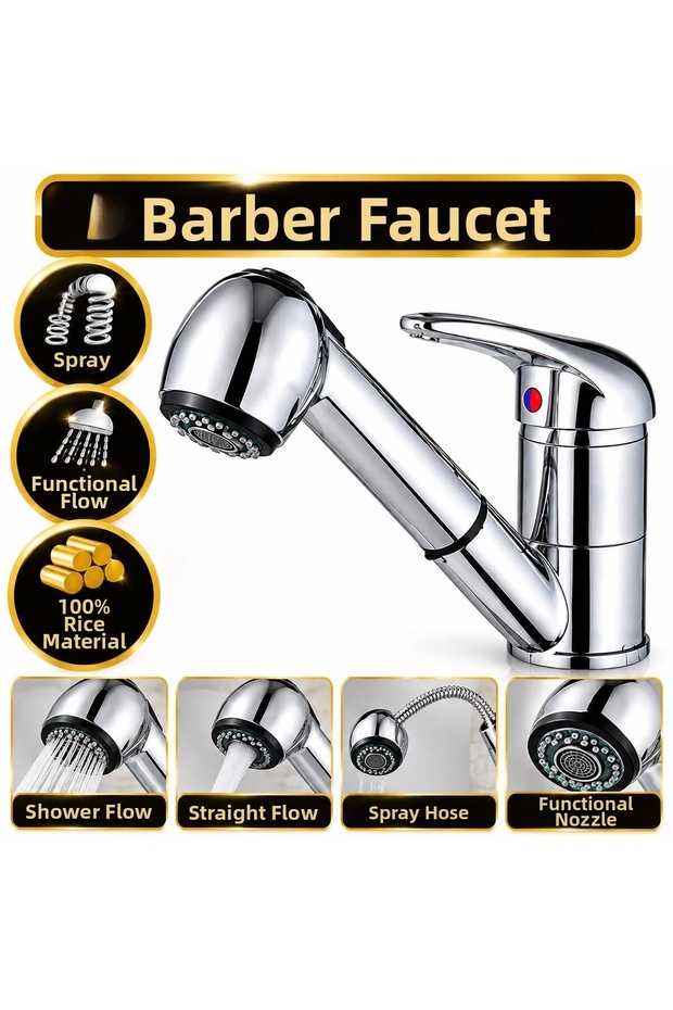 Adagrup Banyo 100% 1St Quality Spralli Barber Faucet
