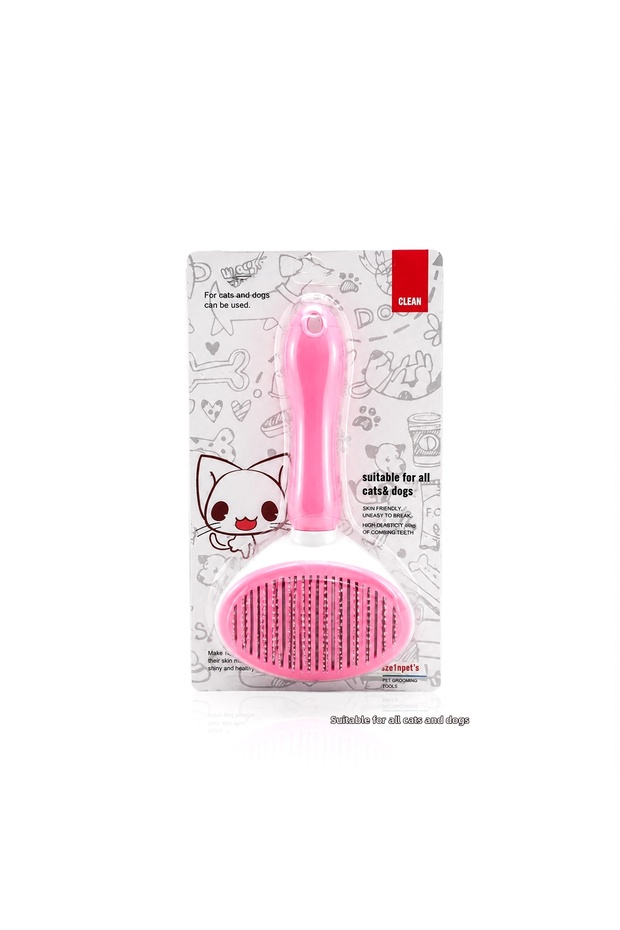Press-On Cat and Dog Hair Comb Cleaning Brush
