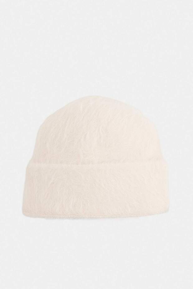 Cream Soft Textured Women's Beret Takaw27Br00001