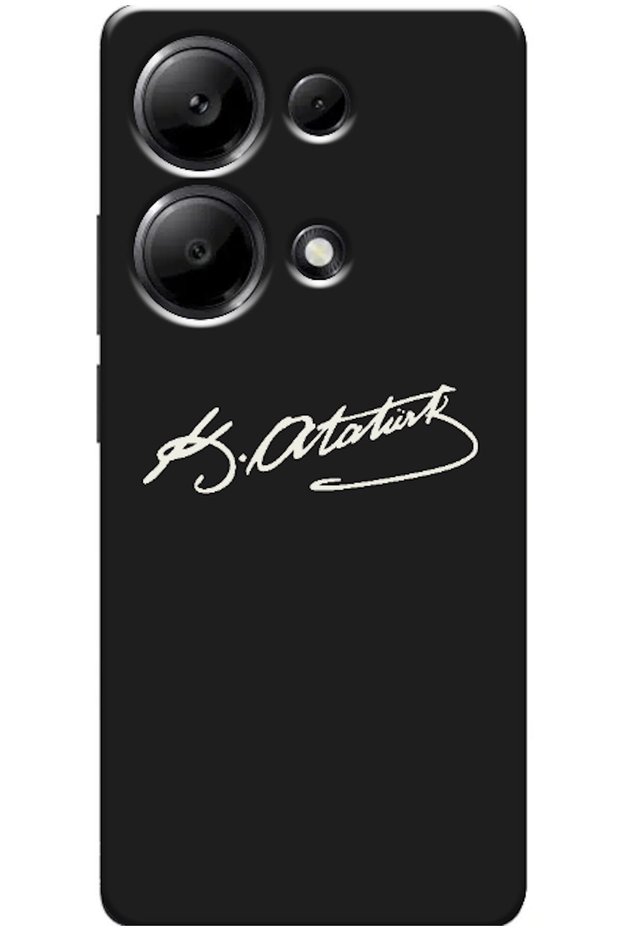Xiaomi Redmi Note 13 4G-Compatible Case with Atatürk's Signature (Printed)