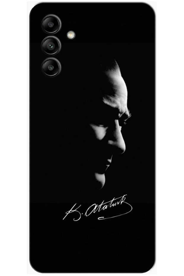 Samsung Galaxy A04S Compatible Case: Mustafa Kemal Atatürk Black (Printed)