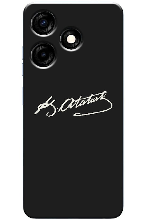 TECNO Spark 10C Compatible Case with Atatürk's Signature (Printed)