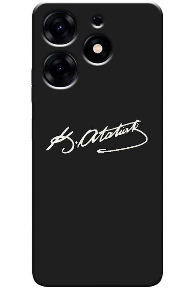 TECNO Spark 10 Pro Compatible Case with Atatürk's Signature (Printed)
