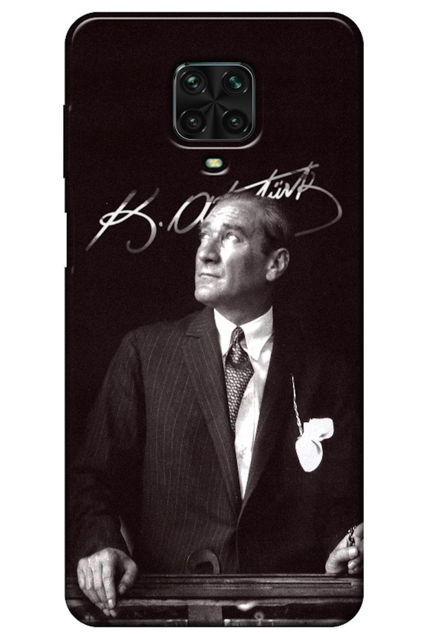 Xiaomi Redmi Note 9 Pro Compatible Case Featuring Mustafa Kemal Atatürk (Printed)