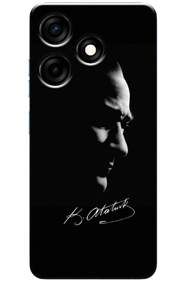 TECNO Spark 10C Compatible Case: Mustafa Kemal Atatürk Black (Printed)